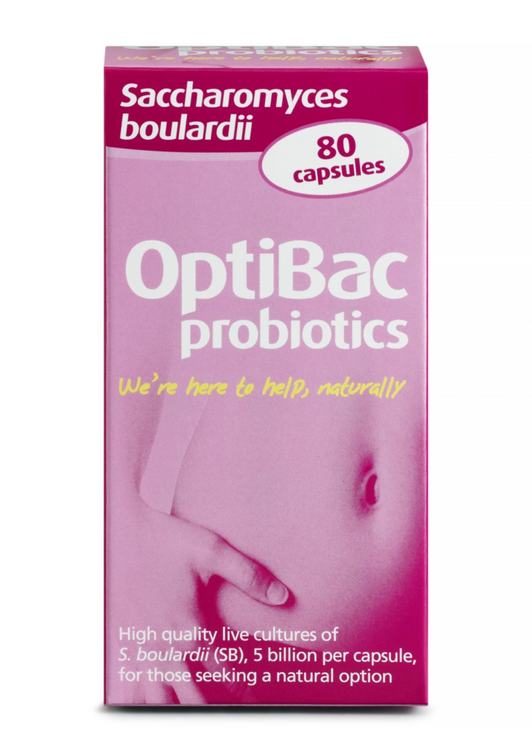 OptiBac Probiotics Saccharomyces boulardii 80 capsules Bawtry Natural