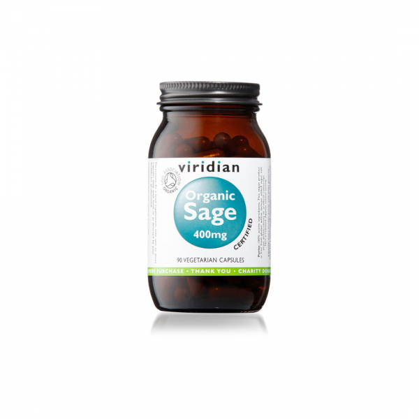 Viridian Organic Sage 400mg 90 caps