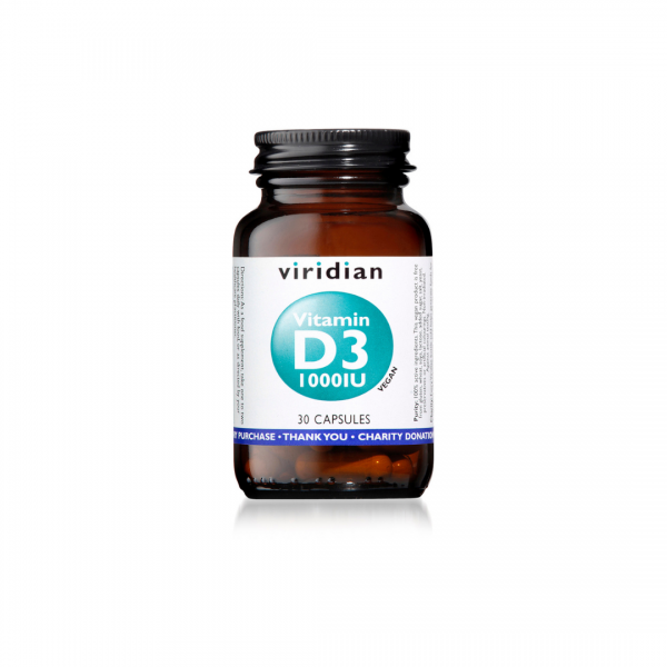 Viridian Vitamin D3 1000IU 30 caps