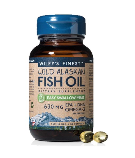 Wiley's Finest Wild Alaskan Fish Oil Mini EPA & DHA 60 capsules