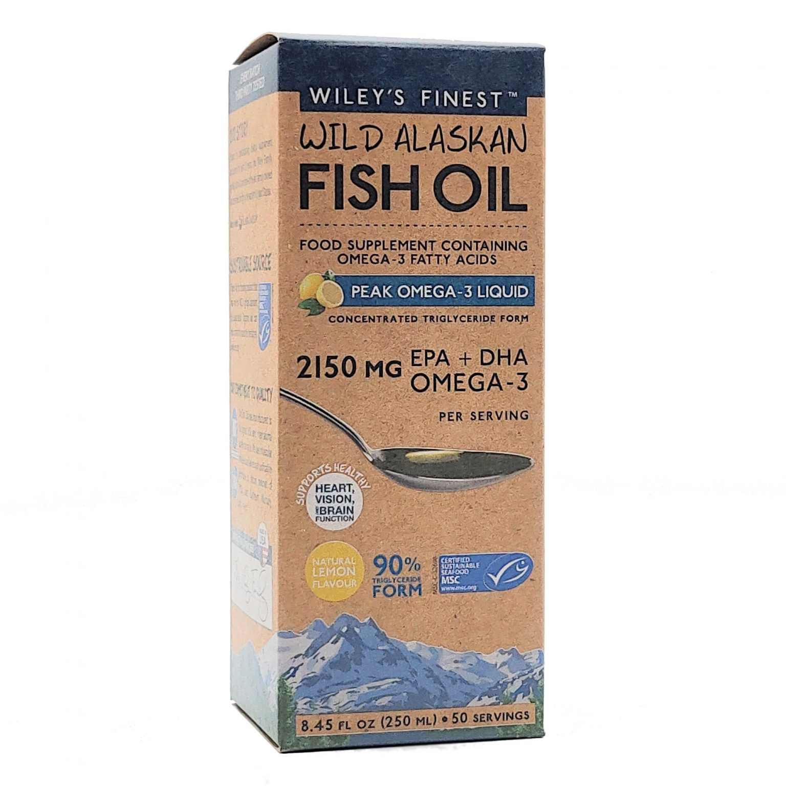 Wiley's Finest Peak EPA & DHA Omega 3 Liquid 250ml Bawtry Natural Health