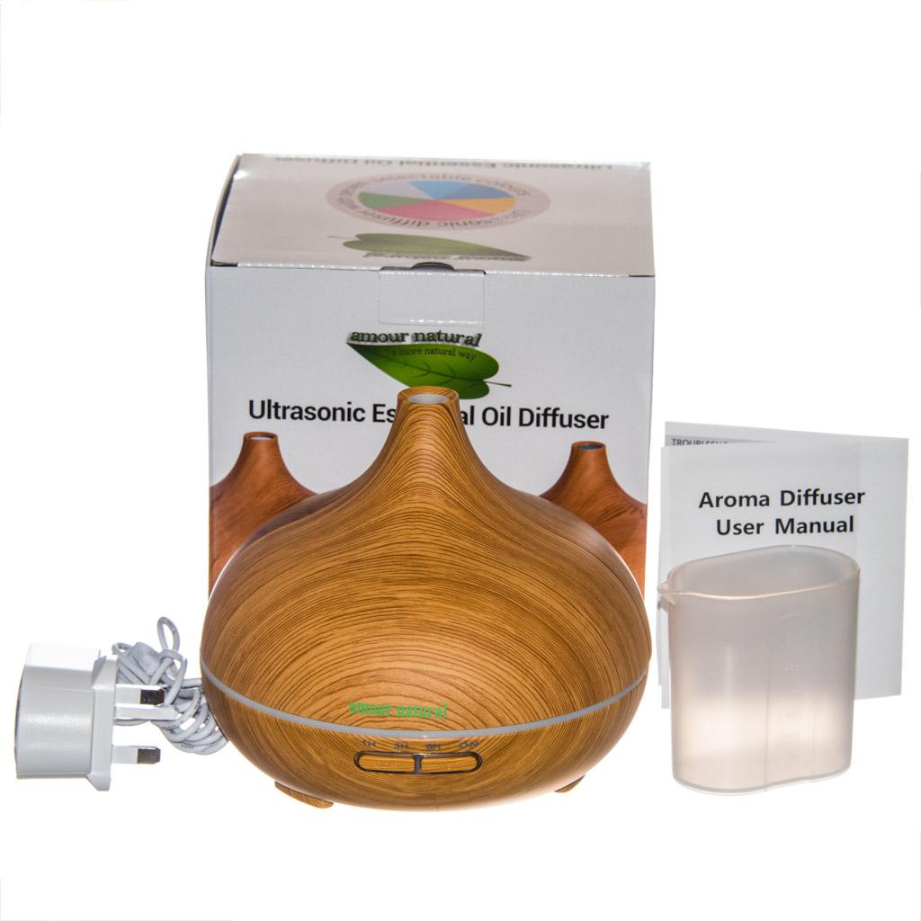 Amour Natural UltraSonic Wood Effect Essential Oil Diffuser Bawtry